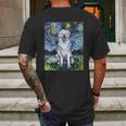 Great Pyrenees Full Version Starry Night Dog Art Mens Back Print T-shirt Gifts for Men