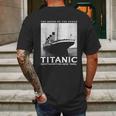 Great Rms Titanic April 1912 Sea Atlantic Ocean Ship Mens Back Print T-shirt Gifts for Men