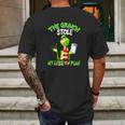 The Grinch Stole My Lesson Plan Mens Back Print T-shirt Gifts for Men