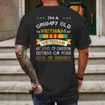 Im A Grumpy Old Vietnam Veteran Mens Back Print T-shirt Gifts for Men