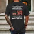 I Am A Grumpy Veteran I Dont Care 2022 New Gift Mens Back Print T-shirt Gifts for Men