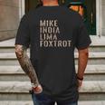 Grunt Style Mike India Lima Foxtrot 20 Mens Back Print T-shirt Gifts for Men