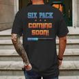 Gym Six Pack Coming Soon Fit Abs By Zany Brainy Mens Back Print T-shirt Gifts for Men