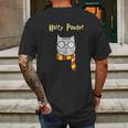 Hairy Pawter Funny Cute Magic Cat With Glasses Gift Mens Back Print T-shirt Gifts for Men