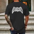 Halloween Man Bat Logo Mens Back Print T-shirt Gifts for Men