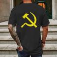 Hammer And Sickle Mens Back Print T-shirt Gifts for Men