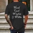 Hank Cash Waylon And Willie Mens Back Print T-shirt Gifts for Men