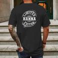 Hanna Funny Surname Family Tree Birthday Reunion Gift Idea Mens Back Print T-shirt Gifts for Men