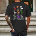 Happy Halloweenie Dachshund Mens Back Print T-shirt Gifts for Men