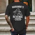 Harambes Revenge 2020 Mens Back Print T-shirt Gifts for Men