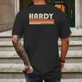 Hardy Surname Funny Retro Vintage 80S 90S Reunion Mens Back Print T-shirt Gifts for Men