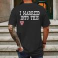 Harvard University Married Into I Married Into This Mens Back Print T-shirt Gifts for Men