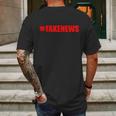 Hashtag Fake News Fakenews Logo Mens Back Print T-shirt Gifts for Men