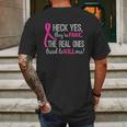 Heck Yes They Are Fake The Real Ones Tried To Kill Me Mens Back Print T-shirt Gifts for Men