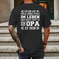 Herren Nichts Toppt Es Ein Opa Zu Sein Vatertag T-Shirt Mens Back Print T-shirt Gifts for Men