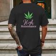 High Maintenance Marijuana Leaf Cute Mens Back Print T-shirt Gifts for Men