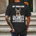 My Homeland Security Department Of The German Shepherd DogMens Back Print T-shirt Gifts for Men