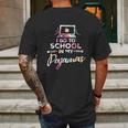 Homeschooler I Go To School In My Pajamas Online Class Mens Back Print T-shirt Gifts for Men