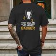 Honey Badger Vintage Mens Back Print T-shirt Gifts for Men