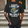 On Weekend I Hook Up With Big Girls Who Swallow Gift Fishing Mens Back Print T-shirt Gifts for Men