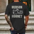 Hudson Hornet Badge Graphic T-Shirt Mens Back Print T-shirt Gifts for Men