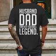 Husband Dad Fantasy Football Legend Mens Back Print T-shirt Gifts for Men