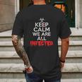 Were All Infected Halloween Zombie Virus Mens Back Print T-shirt Gifts for Men