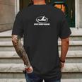 Interflug Airline East Germany Lufthansa Mens Back Print T-shirt Gifts for Men