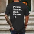 Iron Person Woman Man Camera Mens Back Print T-shirt Gifts for Men