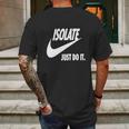 Isolate Just Do It White Mens Back Print T-shirt Gifts for Men