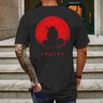 Itachi Uchiha And Moon Mens Back Print T-shirt Gifts for Men