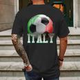 Italy Soccer Logo Mens Back Print T-shirt Gifts for Men