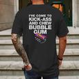 Ive Come To Chew Bubble Gum Mens Back Print T-shirt Gifts for Men