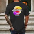 Jacksonville Colorful Retro Logo Mens Back Print T-shirt Gifts for Men