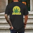 Mens Jamaica Marijuana Mens Back Print T-shirt Gifts for Men