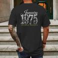 January 1975 Tee - 47 Years Old 1975 47Th Birthday Gift Mens Back Print T-shirt Gifts for Men