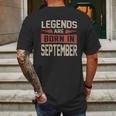 Jason Statham Legends Are Born In September Shirt Mens Back Print T-shirt Gifts for Men