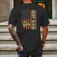 Jeep Dad American Flag Fars Day 4Th Of July Mens Back Print T-shirt Gifts for Men