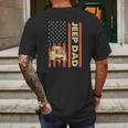 Jeep Dad Patriotic American Flag Fathers Day 4Th Of July Mens Back Print T-shirt Gifts for Men