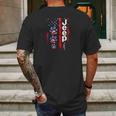 Jeep Dog Paw Print American Flag 4Th Of July Pet Car Lover Gift Mens Back Print T-shirt Gifts for Men