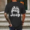 Jeep Dogs Mens Back Print T-shirt Gifts for Men