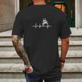 Jeep Driver - The Jeep Is In My Heartbeat Mens Back Print T-shirt Gifts for Men