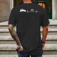 Jeeps And Paw Heartbeat For Jeepsdog And Cat Lovers Mens Back Print T-shirt Gifts for Men