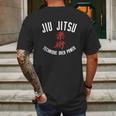 Jiu Jitsu Technique Over Power White T-Shirt Mens Back Print T-shirt Gifts for Men