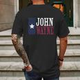 John Wayne American Flag Mens Back Print T-shirt Gifts for Men