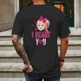 Jojo Siwa I Heart You Mens Back Print T-shirt Gifts for Men