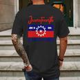 Juneteenth Celebrate Freedom Red White Blue Free Black Slave Mens Back Print T-shirt Gifts for Men