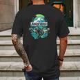 Jurassic World Blue Green Jungle Velociraptor Attack Mens Back Print T-shirt Gifts for Men