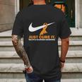 Just Cure It Multiple Sclerosis Awareness Nike LogoShirt Mens Back Print T-shirt Gifts for Men