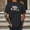 Just Kiss Me-Shhh Mens Back Print T-shirt Gifts for Men